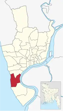 Location of South Halishahar