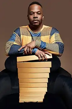 Warren Wolf with vibraphone tone bars in 2024