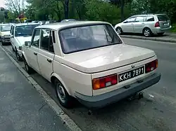 Rear view of the 1.3 sedan