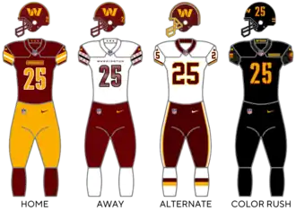 Washington Commanders uniforms