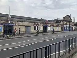 Westbourne Park tube station building in 2020
