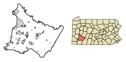 Location of Madison in Westmoreland County, Pennsylvania.