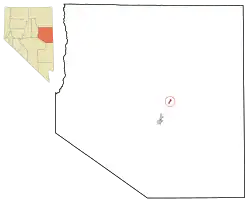 Location of McGill, Nevada