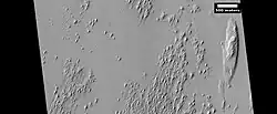 Yardangs of various sizes, as seen by HiRISE under HiWish program.