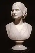 Bust by Rinehart of Walters' wife Ellen (Harper) Walters