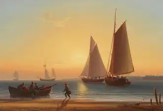 William Joy, Shipping off the coast at dusk (undated)