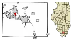 Location of Energy in Williamson County, Illinois.