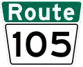 Route 105 marker