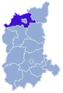 Location within the voivodeship