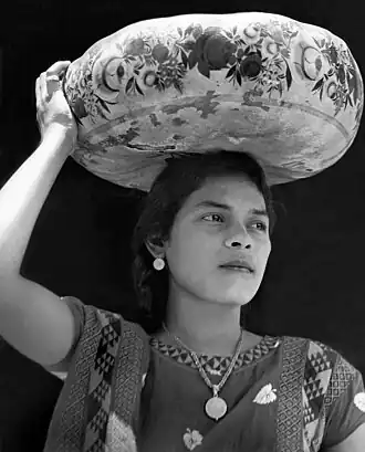 Woman of Tehuantepec, photograph by Modotti, 1929