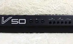 Close-up of backside connectors