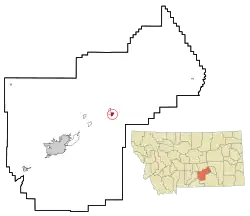 Location of Ballantine, Montana