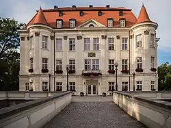 Leśnica Castle, first built as a residence of the Piast dynasty in the 12th century, later a bourgeois residence, and today a cultural center