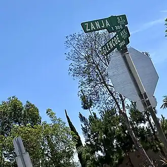 Zanja Street in Venice, Los Angeles, and Culver City