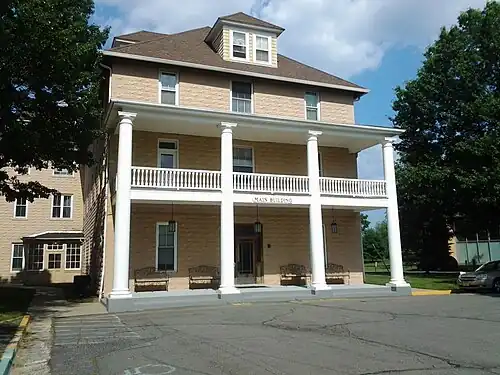 The Main Building in Zarephath, New Jersey, built in the early 1900s, in 2015.