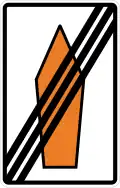 End of alternate or bypass Autobahn route (Germany)