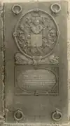 Gravestone of Governor General Hendrick Zwaardecroon († 1728).