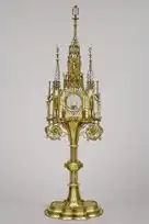 An ornate gold monstrance