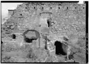 Opening in southern wall of mill building ruins