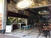 Cinnabon at the Stoa Korai Arcade Mall in Athens, Greece