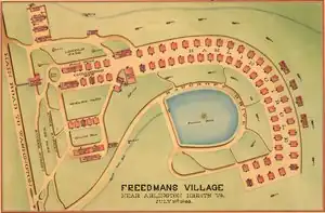 Map of Freedman's Village from July 10, 1865