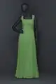 Evening dress in green georgette, Swedish, 1950s