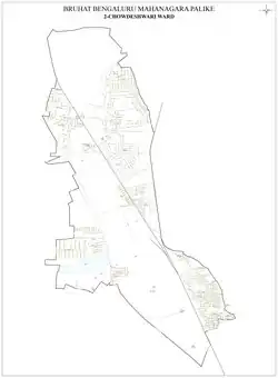 Chowdeshwari Ward Map 2009-2022 (2009 delimitation)